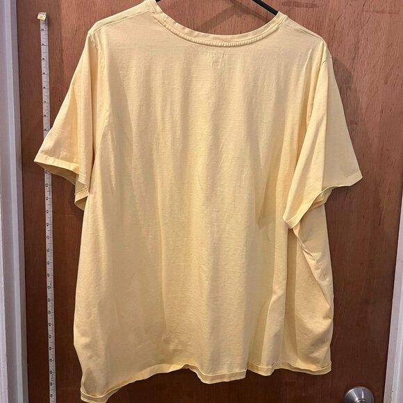 🐻Size 3X(24/26W) - Lands' End - Yellow Short Sleeve T-Shirt - Picture 5 of 6